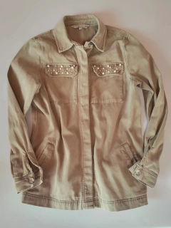 Džínový kabát F&F vel. EU 38 / UK 6 / S khaki