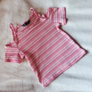 Žebrovaný krátký top Primark vel. 146