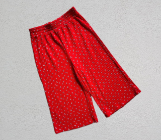 Široké žebrované capri kalhoty vel. 128