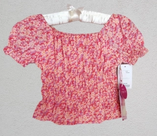 Top Japan Girls vel. 128 růžový květovaný