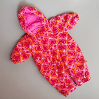 Kombinéza Mee Too vel. 68 růžová srdíčková