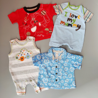 Set retro oblečení vel. 56 - 68 pro chlapečka