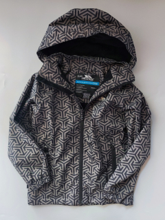 Bunda Trespass vel. 116 černošedá vzorovaná