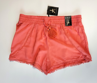 Kraťasy z viskózy Atmosphere vel. XS EU 36 UK 8 korálové