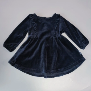 Sametové velurové šaty Polarn O’Pyret vel. 74 